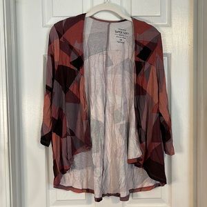 NWT Torrid Geo Shapes Super Soft Cardigan
